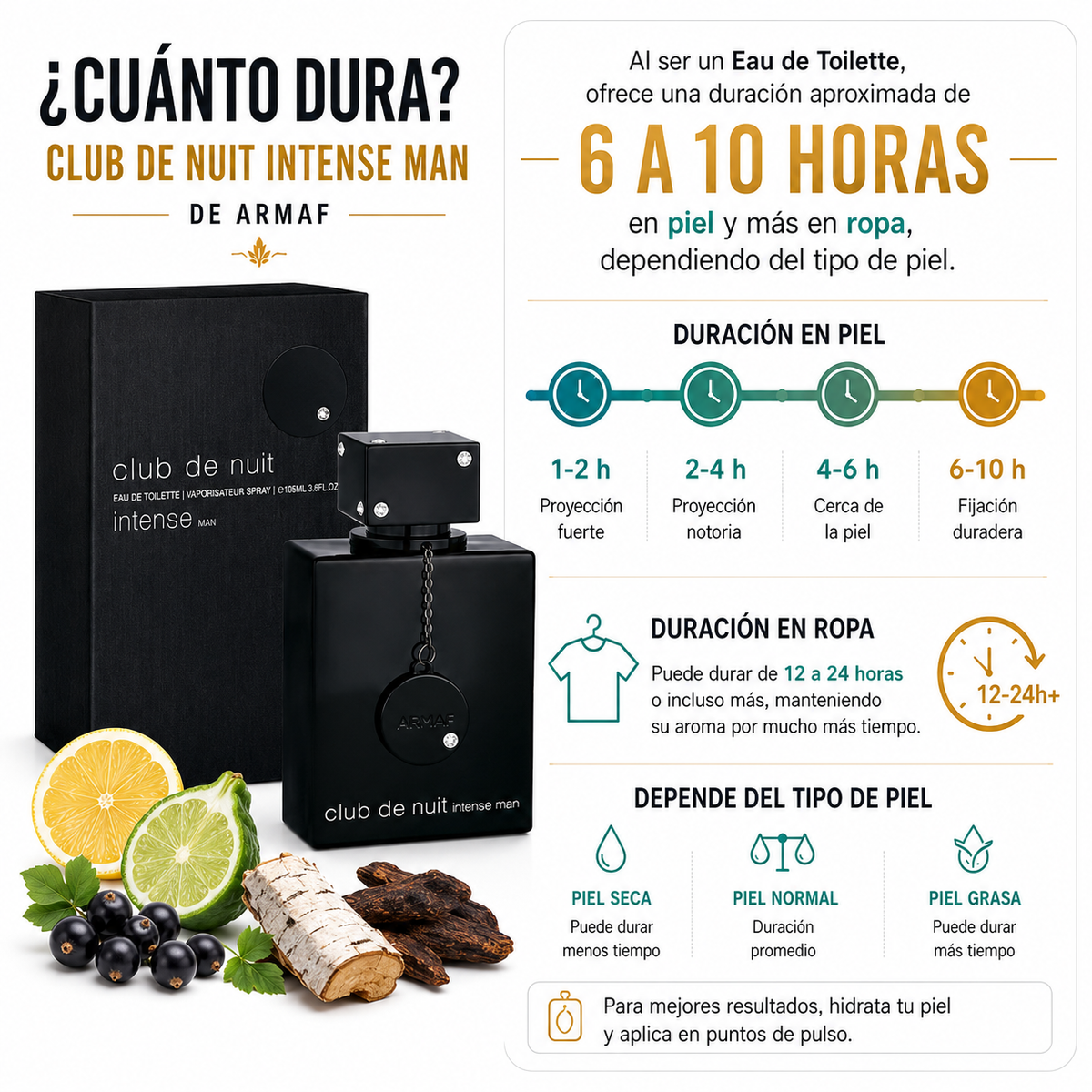 Armaf Club de Nuit Intense Man | Perfil cítrico y afrutados